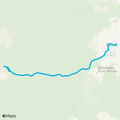 Cascades East Transit Mountain Service map
