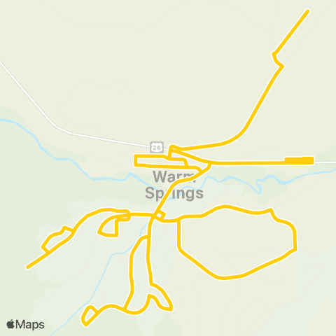 Cascades East Transit Warm Springs / Madras map