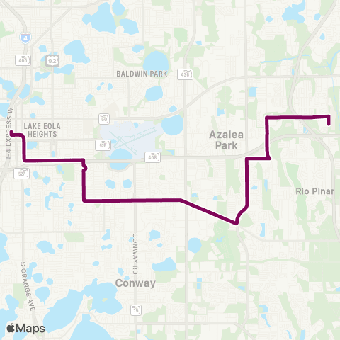 LYNX Curry Ford Rd / Valencia College East map
