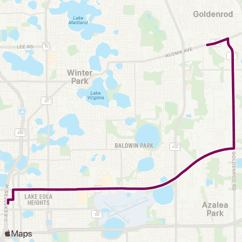 LYNX E. Colonial Dr / Goldenrod Rd map