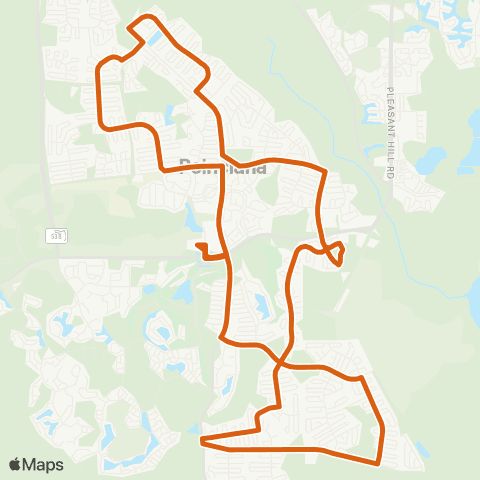 LYNX Poinciana Circulator map