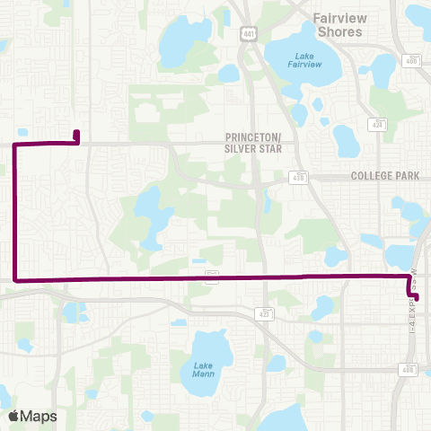LYNX W. Colonial Dr / Powers Drive map