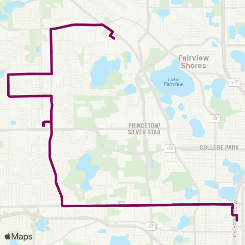 LYNX W. Colonial Dr / Pine Hills Rd map