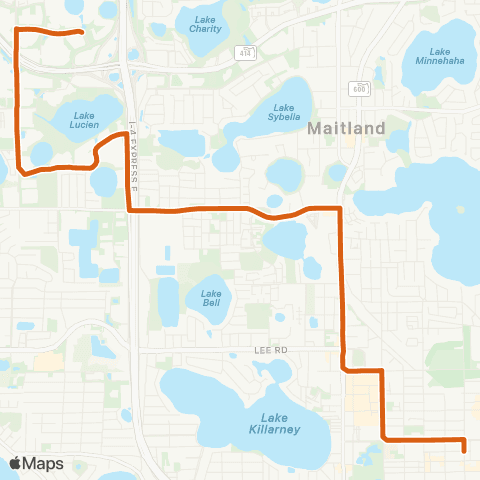 LYNX Winter Pk / Maitland Center map