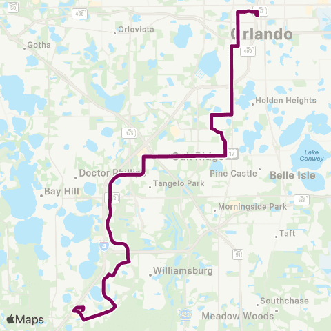 LYNX W. Oak Ridge Rd / Intl. Dr map