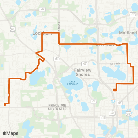 LYNX Winter Park / Rosemont map