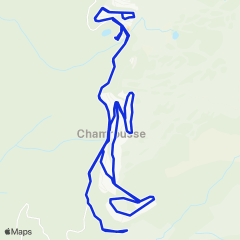Navette de Chamrousse Journée "Aile de Saisons" map