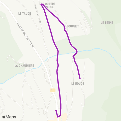 Châtel Bus Centre village / Le Boude map