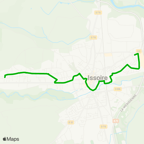 Cherpa Navette urbaine Issoire map