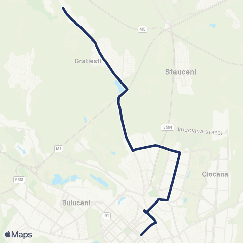 RTEC Str. Ceucari - Str. Burebista map