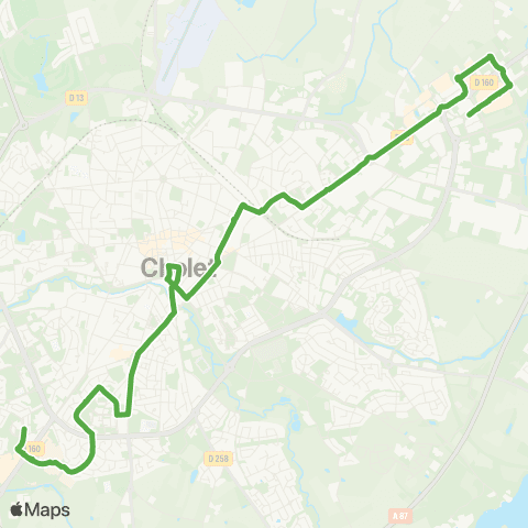 Choletbus L'Autre Faubourg - Arcole map