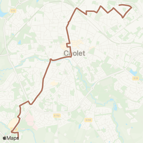 Choletbus Langeais - Polyclinique map