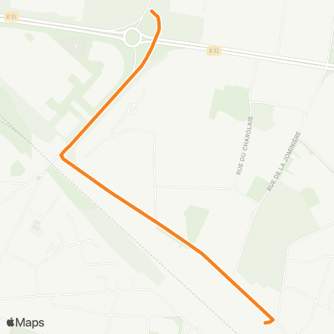 Choletbus La Dabardière map