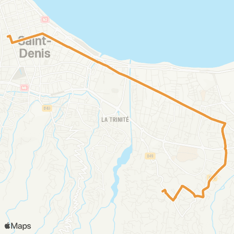 Citalis Station Bancoul<>Hôtel de ville de St Denis map