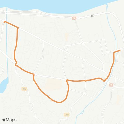 Citalis Stade de l'Est <> Parc aquatique map