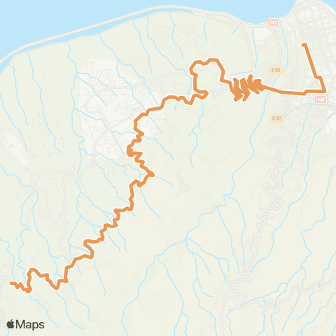 Citalis Ruisseau Blanc<>Hôtel de ville de St Denis map