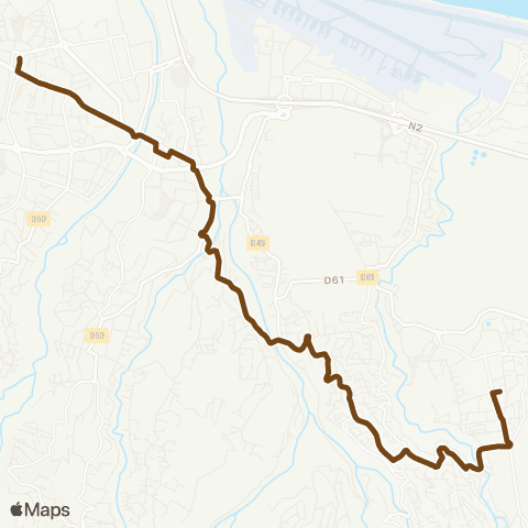 Citalis CAF Beauséjour<>Station Chaudron map