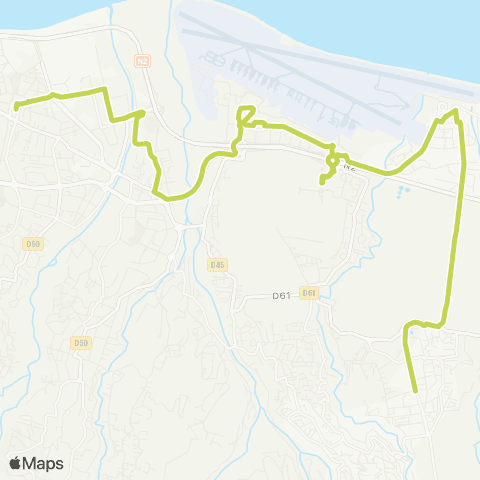 Citalis CAF Beauséjour<>Station Chaudron map