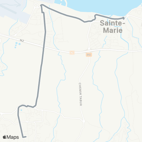 Citalis CAF Beauséjour<>Hôtel de ville de Ste Marie map
