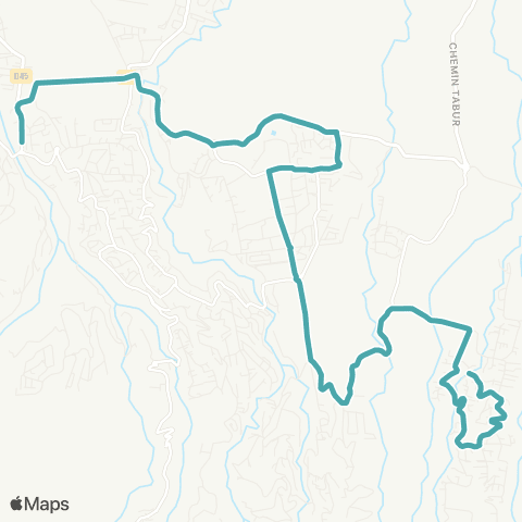 Citalis Ravine Coco<>Rivière des Pluies map