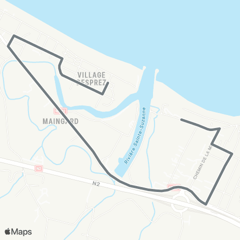 Citalis École de la Marine<>Village Desprez map