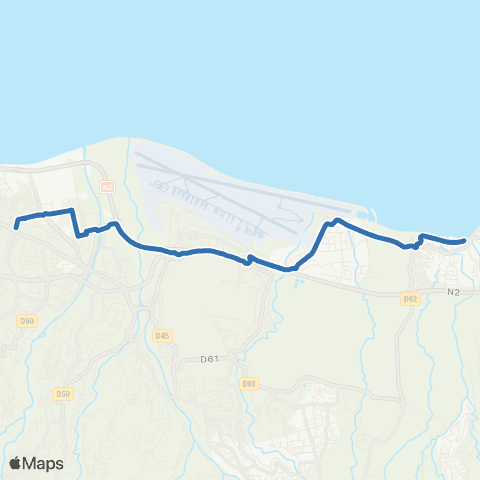 Citalis Hôtel de ville de Ste-Marie<>Station Chaudron map