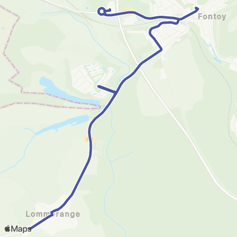 TeMo'B (Citéline) Lommerange Cimetière <-> Fontoy Super U map