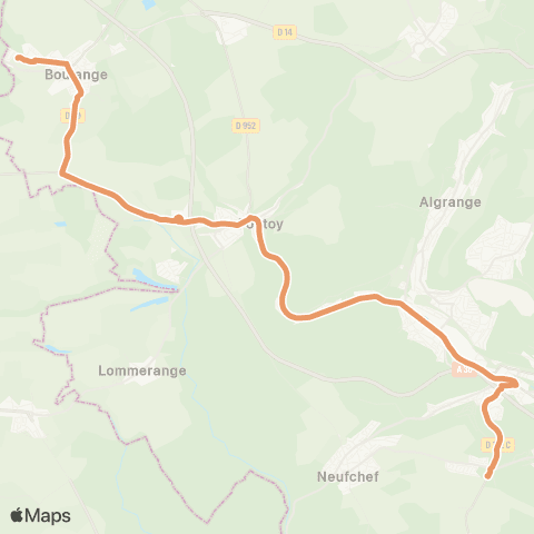 TeMo'B (Citéline) Boulange Cité du Bois <-> Hayange Hurlevent map