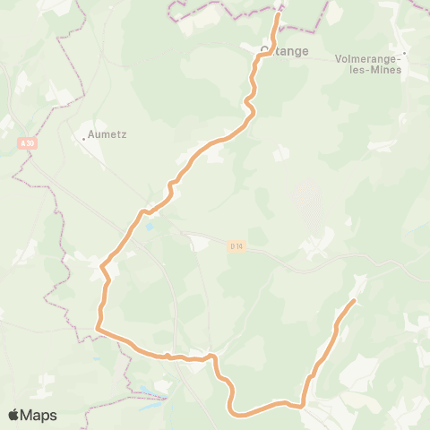 TeMo'B (Citéline) Ottange Cité St Paul - Fontoy Collège map