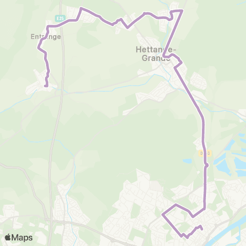 TeMo'B (Citéline) Oeutrange St Luc <-> Thionville Foch map