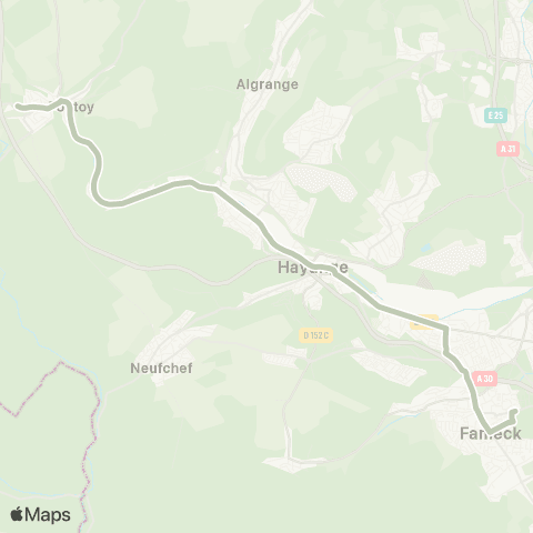 TeMo'B (Citéline) Fontoy Collège - > Fameck Lycée map