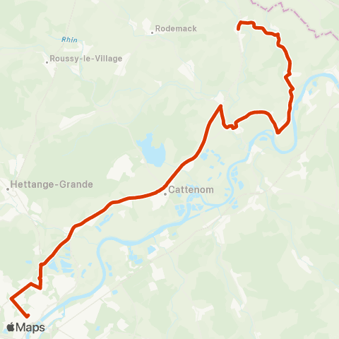 TeMo'B (Citéline) Beyren les Sierck <-> Thionville map