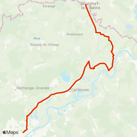 TeMo'B (Citéline) Mondorff - > Thionville Foch map