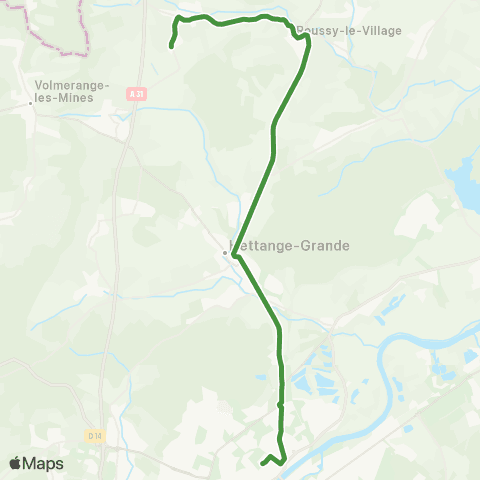 TeMo'B (Citéline) Zoufftgen - > Thionville Foch map