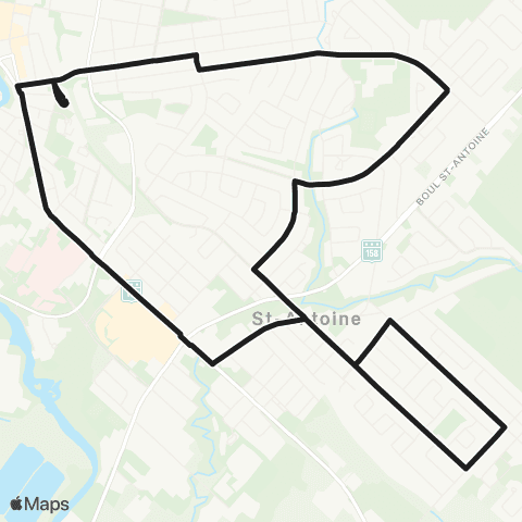 exo Laurentides Saint-Jérôme (Saint-Antoine) map