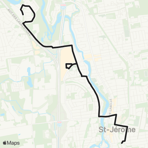 exo Laurentides St-Jérôme (Chutes Wilson) (s/ Réservation) map