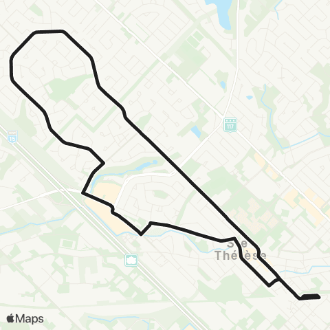 exo Laurentides Sainte-Thérèse (des Mille-Îles) map
