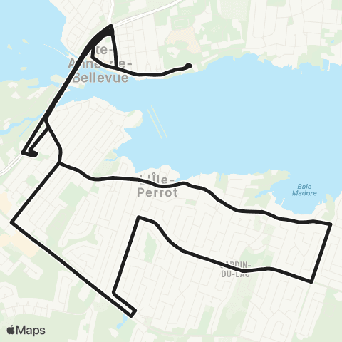 exo La Presqu'Île Virginie-Roy / Ste-Anne-de-Bellevue map