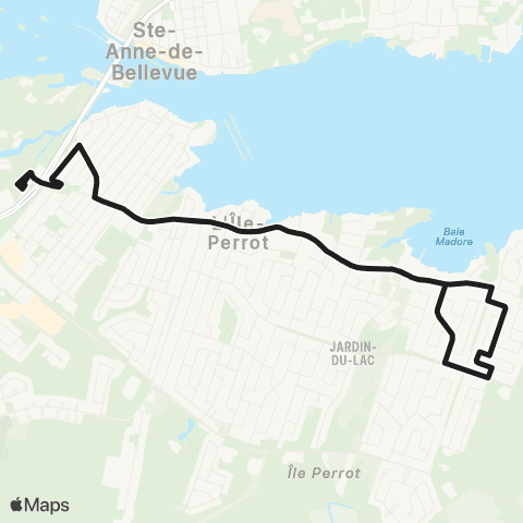 exo La Presqu'Île Gare Île-Perrot - Perrot map