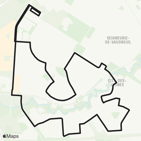 exo La Presqu'Île Vaudreuil / Csss / du Ruisselet / Émile-Bouchard map