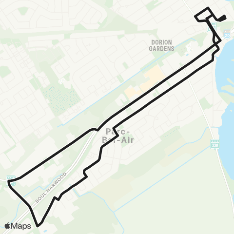 exo La Presqu'Île Gare Dorion / Chicoine / St-Antoine map