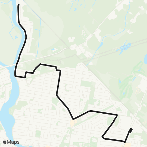 exo Sud-Ouest Châteauguay map
