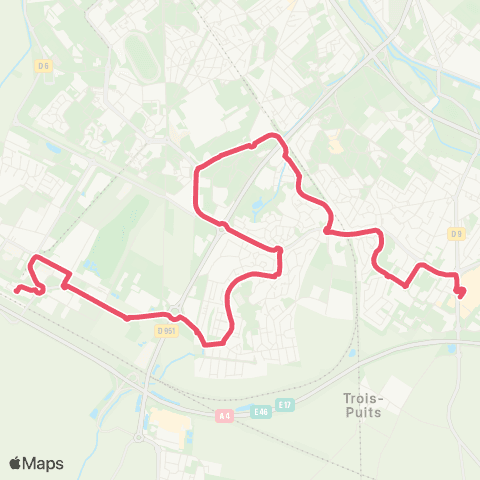 Grand Reims Mobilités Gare Champagne TGV <> C.Cial Cormontreuil map