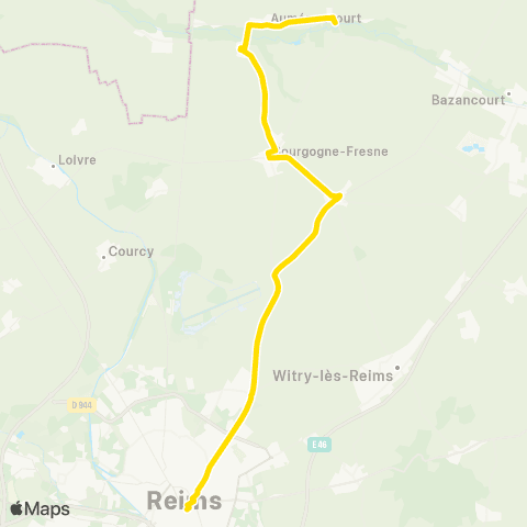 Grand Reims Mobilités St Étienne sur Suippe <> St Symphorien map