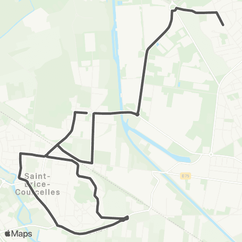 Grand Reims Mobilités St Brice Gare <> Trois Fontaines map