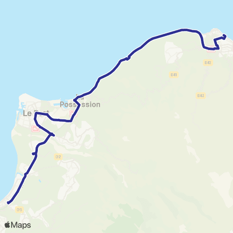 Car Jaune St-Denis / St-Paul map