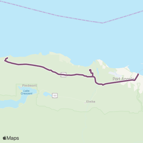 Clallam Transit Joyce map