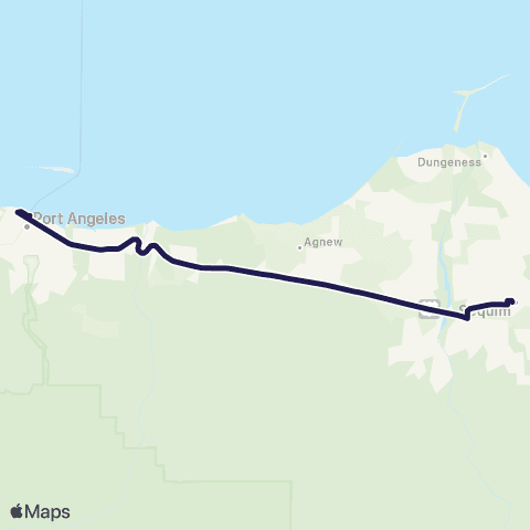 Clallam Transit Commuter map
