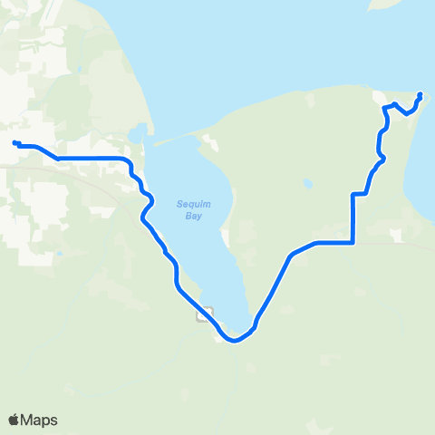 Clallam Transit Diamond Point map