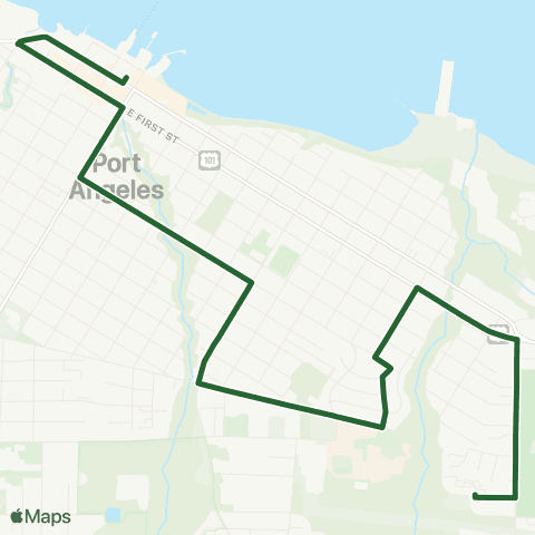 Clallam Transit College map